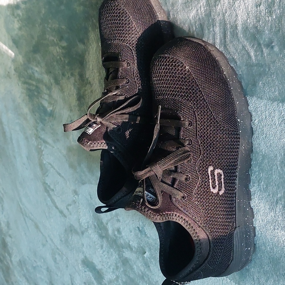 Skechers 8WIDE Safety composite/steel toe Black Sneakers NWT Without box